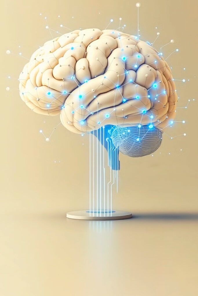 Focused brain icon with supplements, illustrating expert tips to boost daily mental clarity and concentration